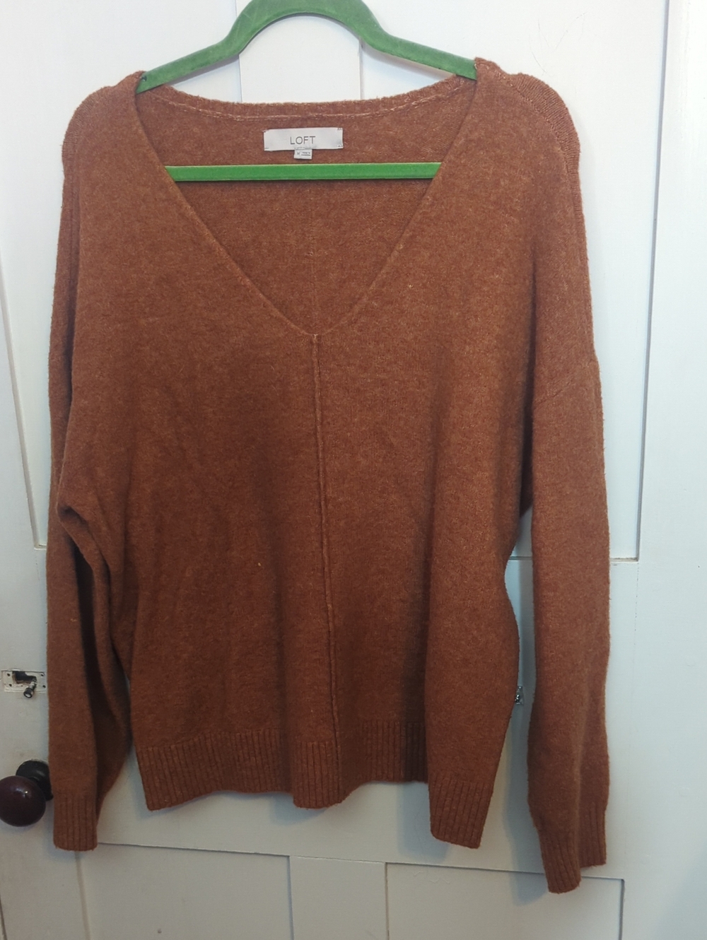Loft Long Sleeve V-neck Knit Sweater. Gently Worn.